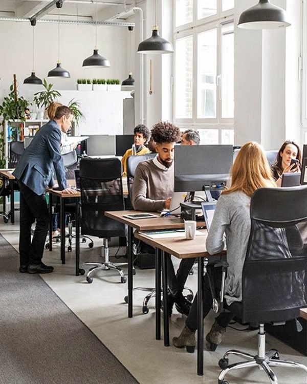 Workers busy at the office
